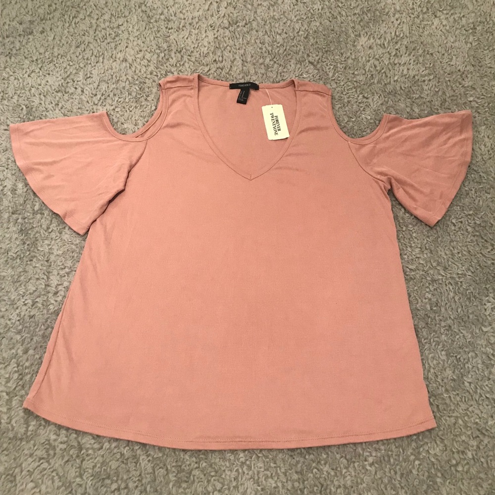 Forever 21 Size M Cold Shoulder Top
